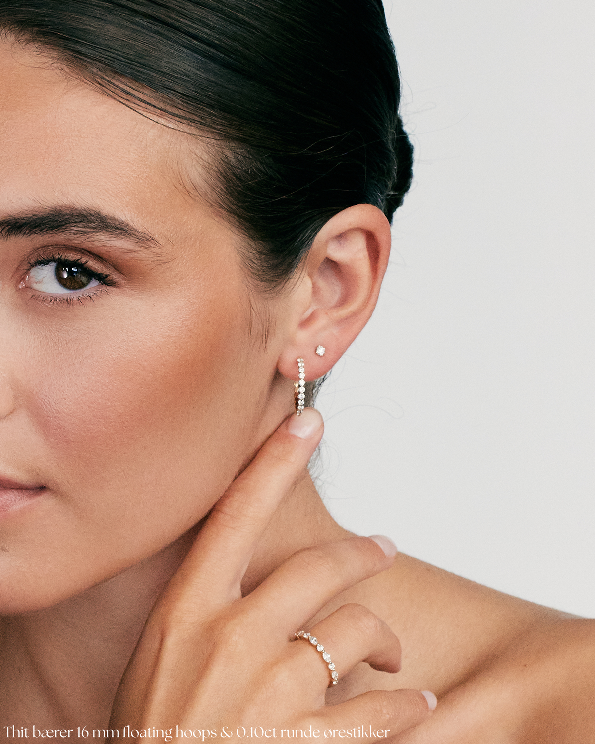 Floating Diamant Hoops