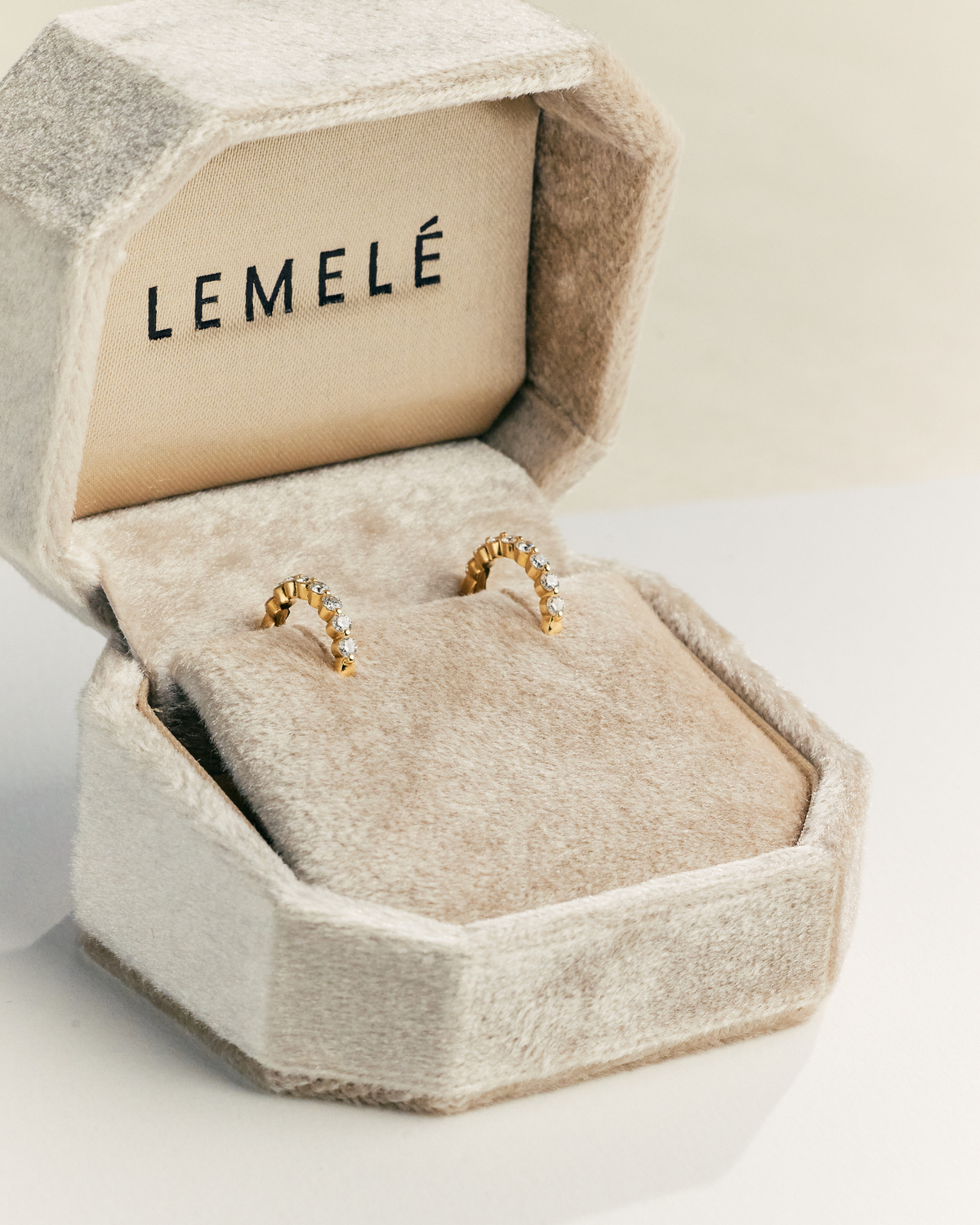 Floating Diamant Hoops