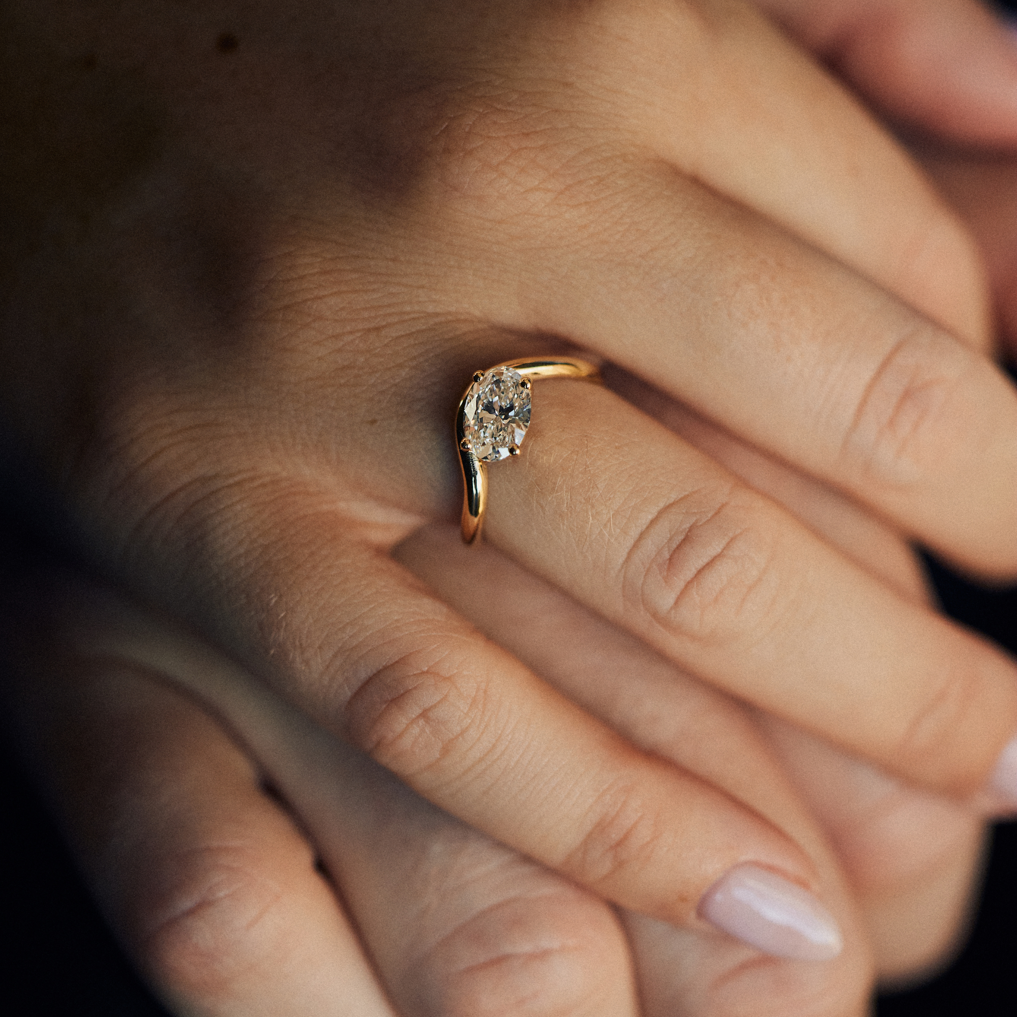 Luna Diamantring | Oval