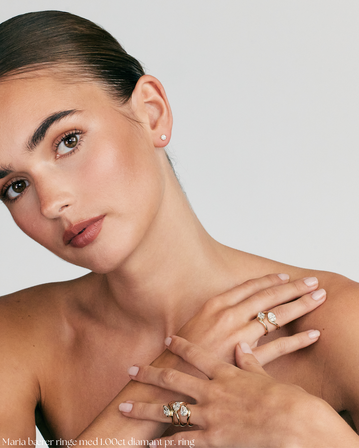 Luna forlovelsesring | Marquise diamant