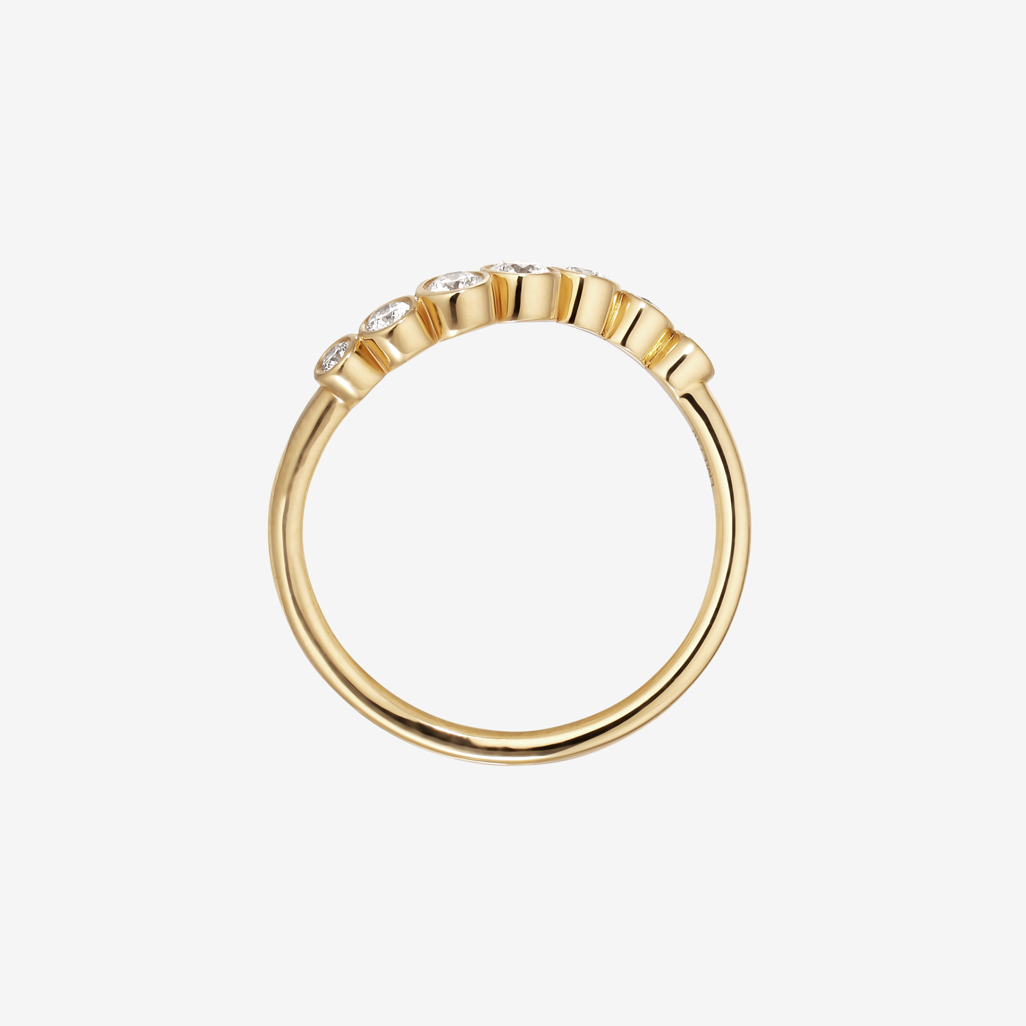 Wave Bezel Diamantring