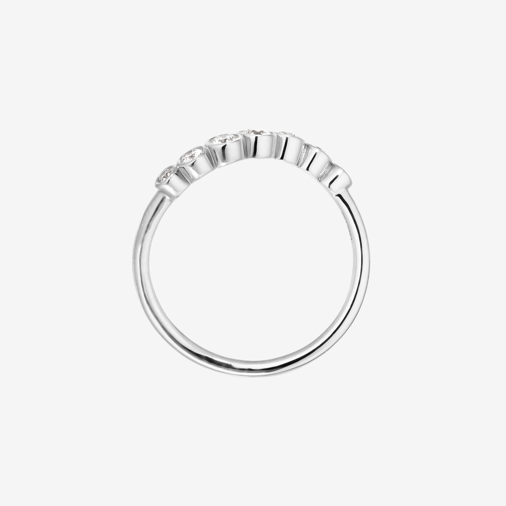 Wave Bezel Diamantring