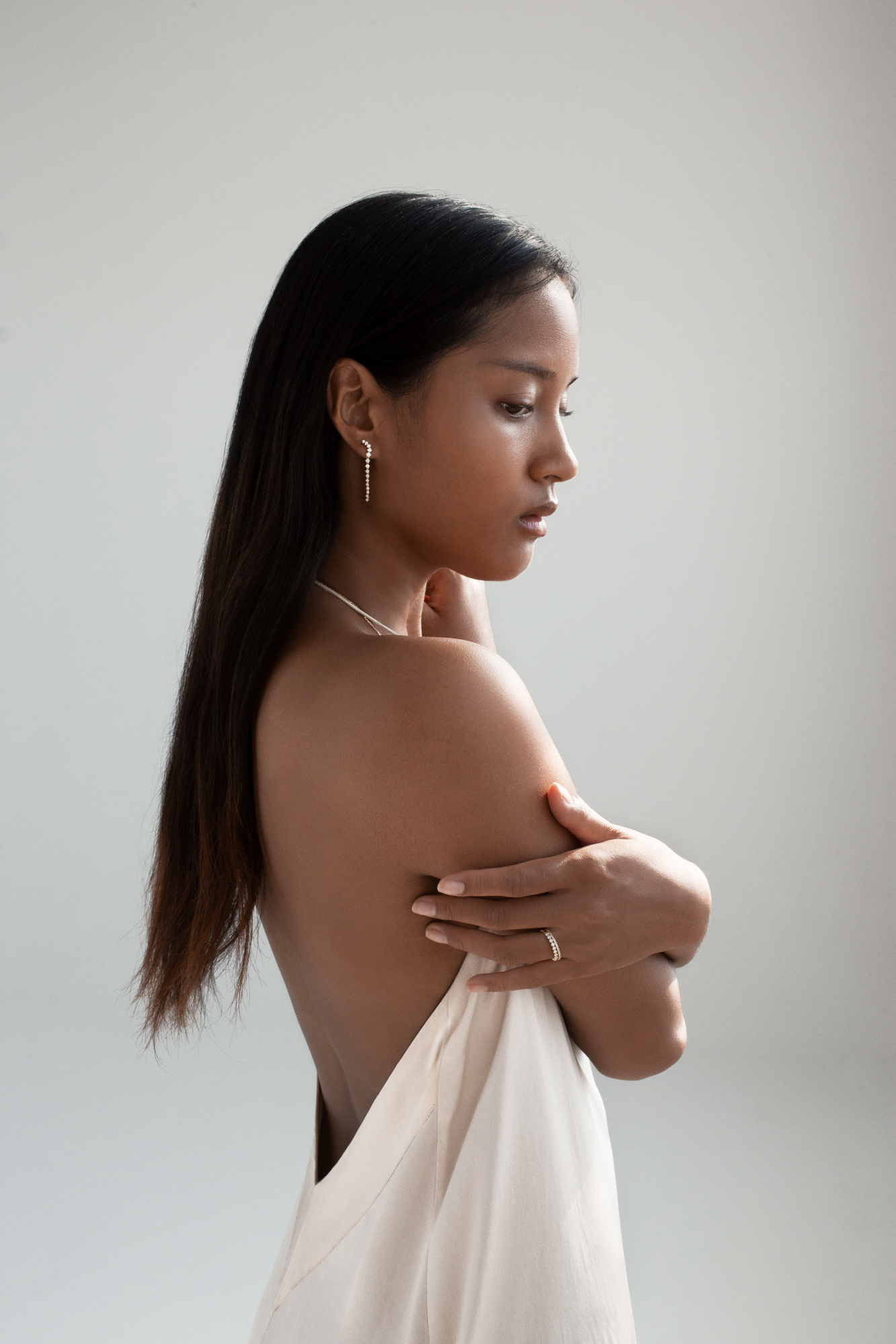 Prong Diamant Ørehængere