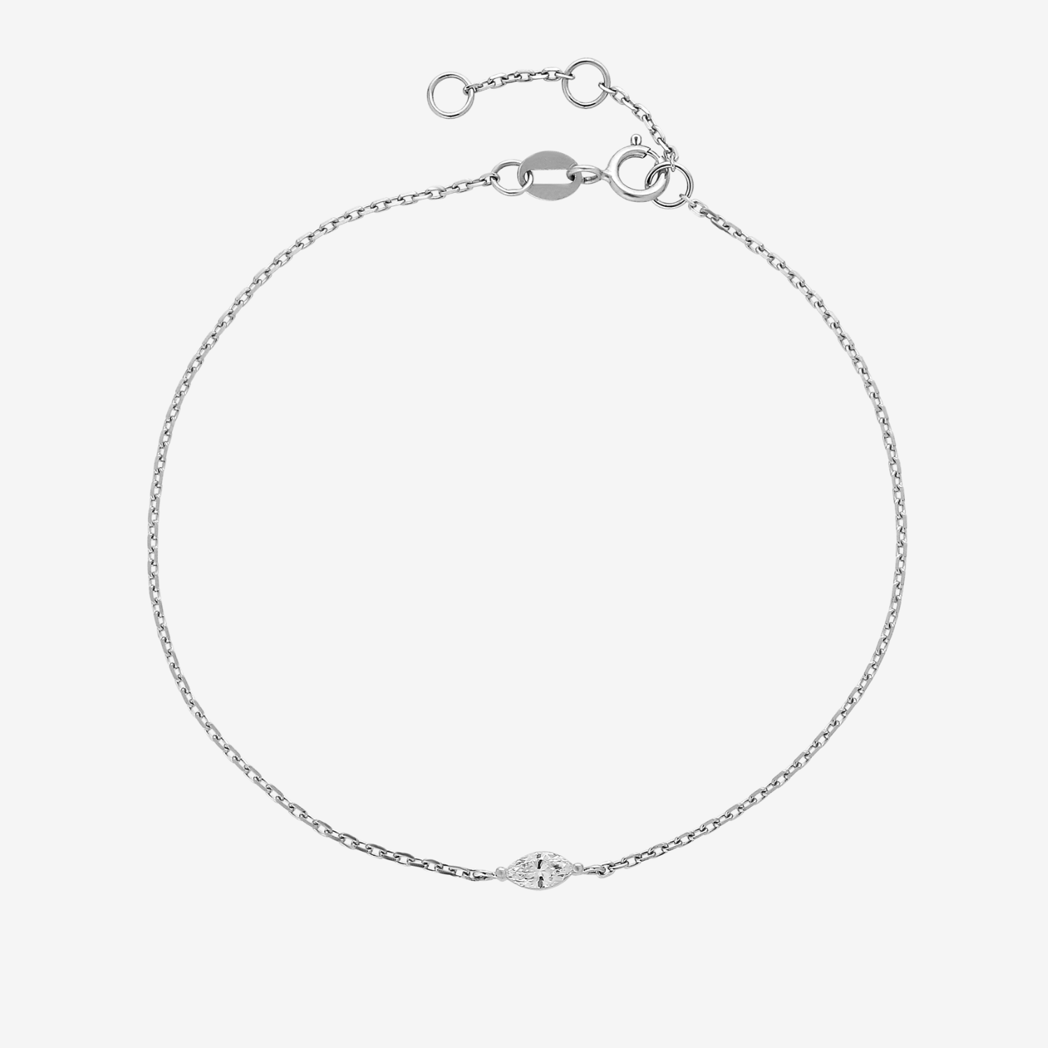 Solitaire Diamant Armbånd | Marquise