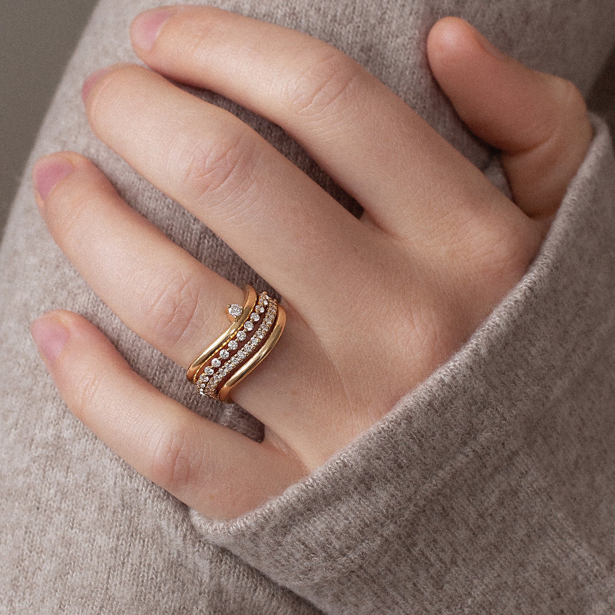 Wave Stacking Ring | No. 1