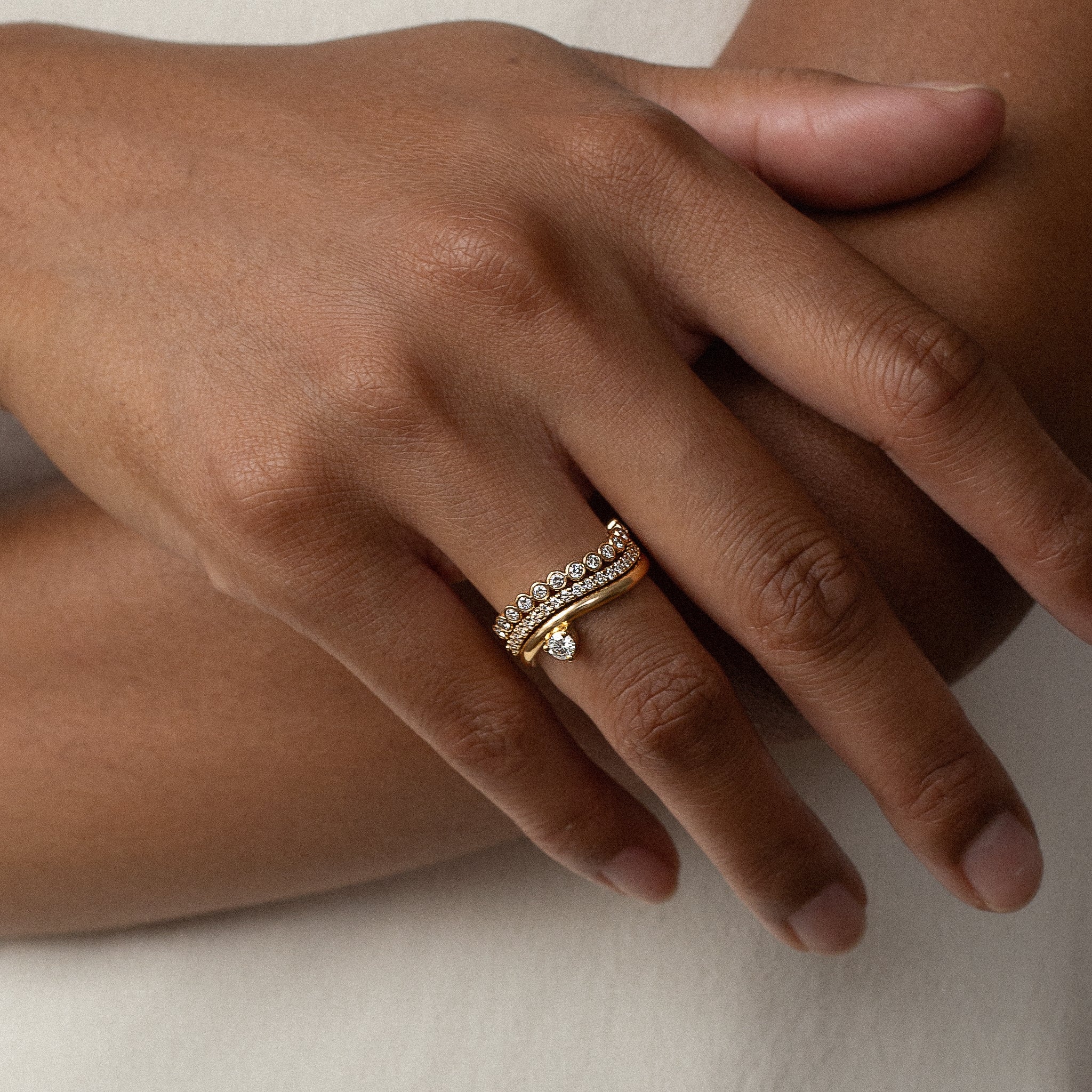 Wave Stacking Ring | No. 5