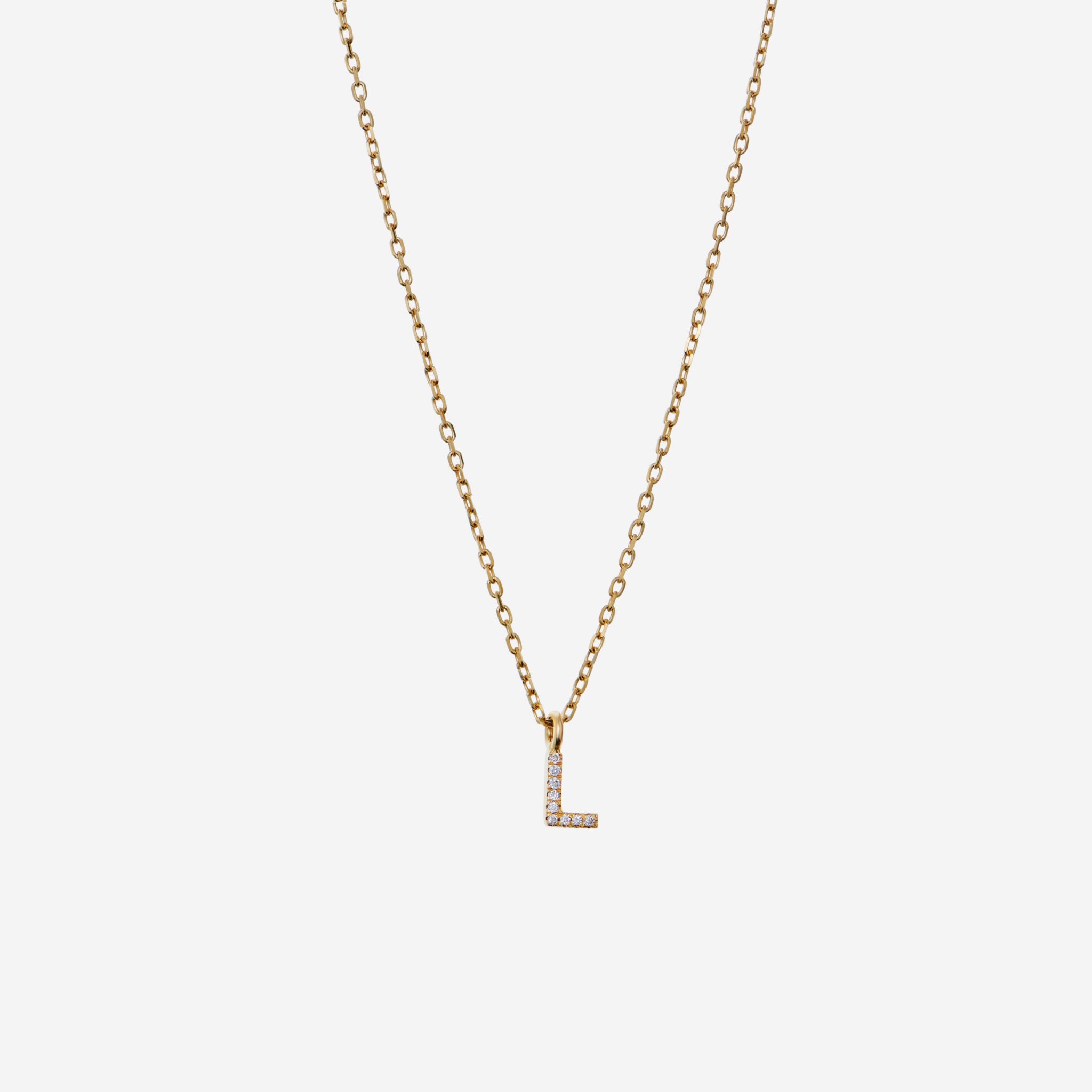 Diamant Bogstav | A-Z | Halskæde m. vedhæng