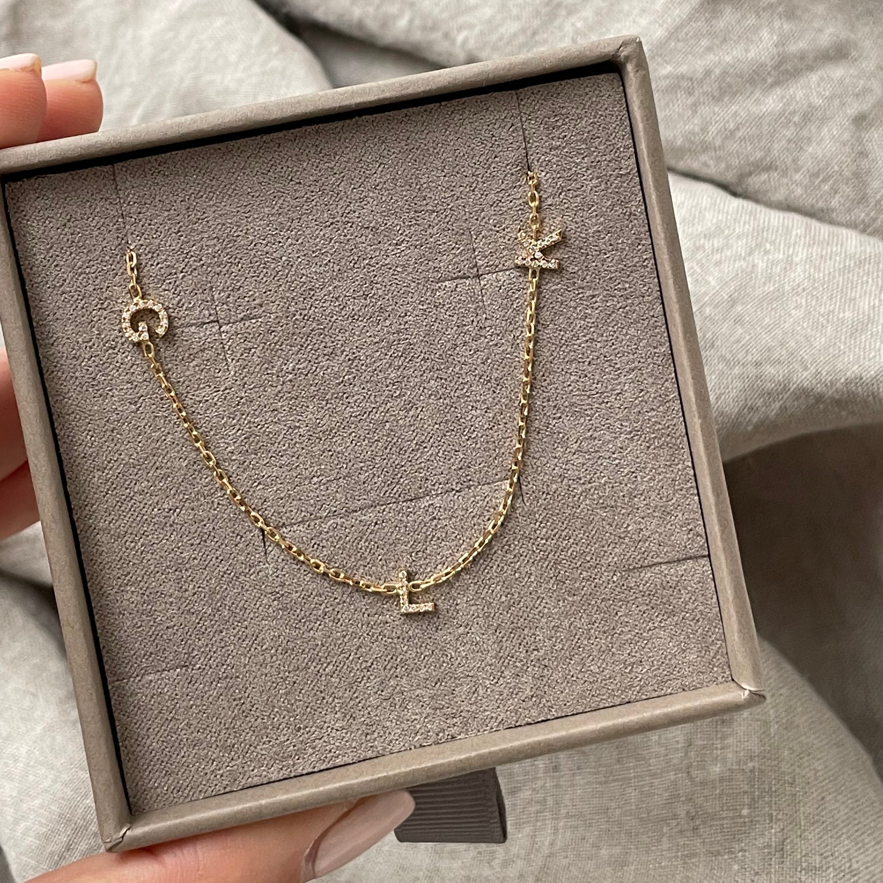 Diamant Armbånd med bogstaver