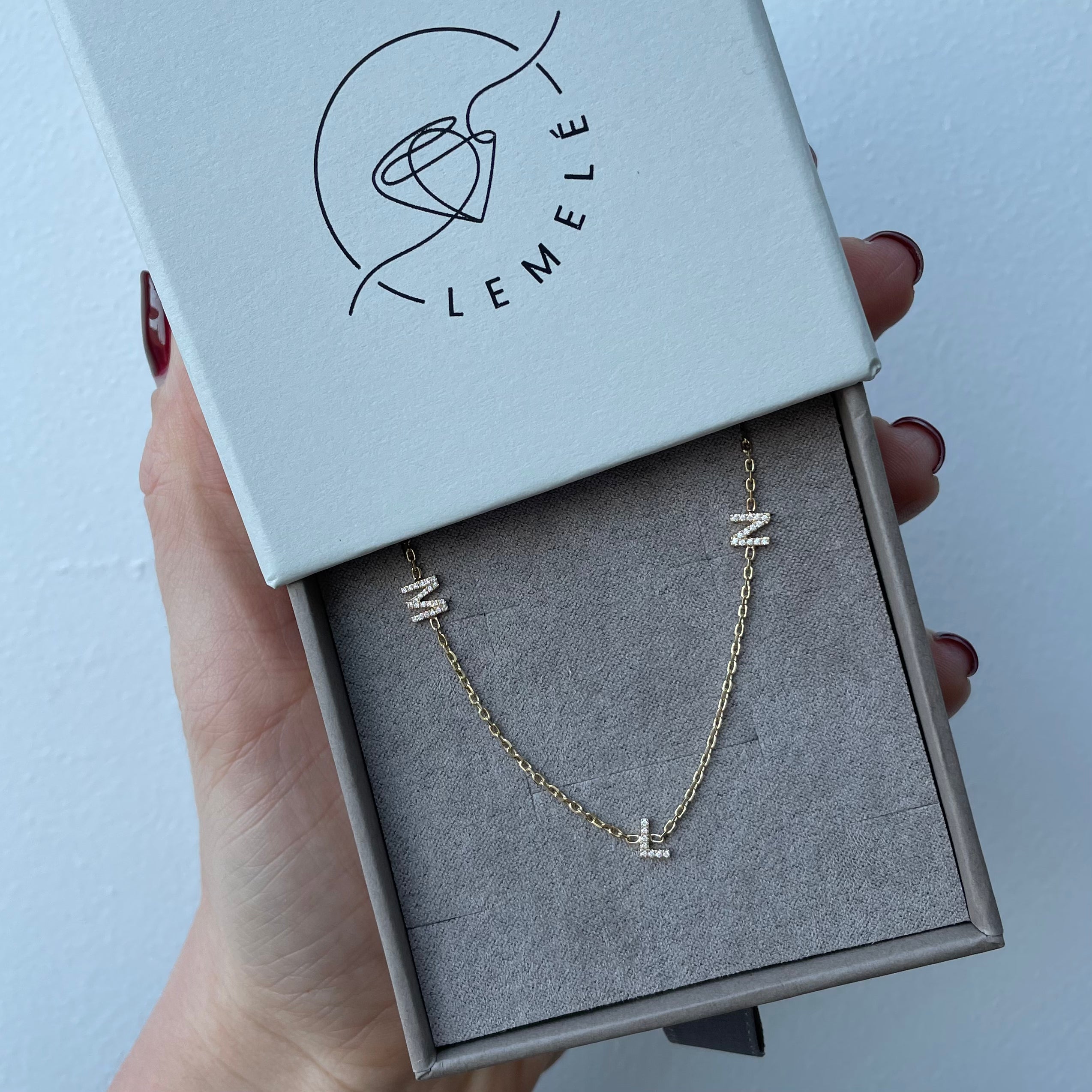 Diamant Armbånd med bogstaver