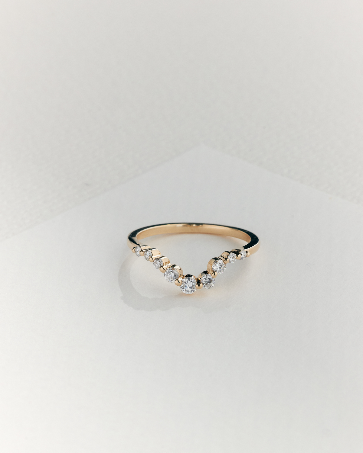 Floating Curve Diamantring