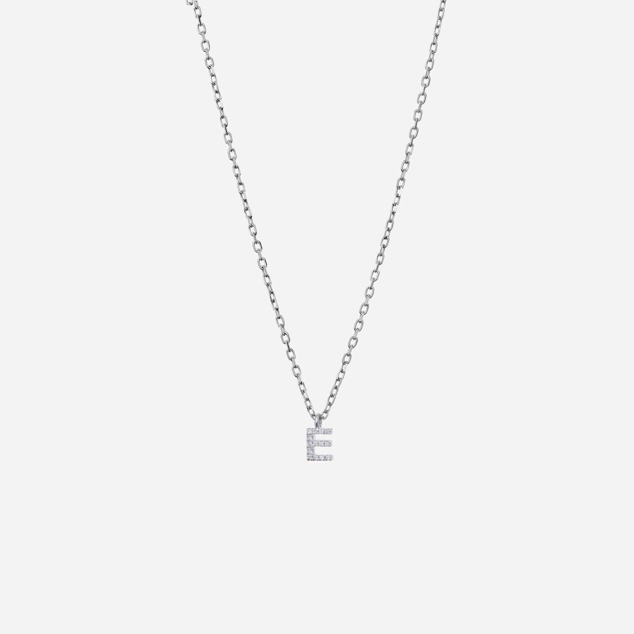 Diamant Bogstav | A-Z | Halskæde m. vedhæng