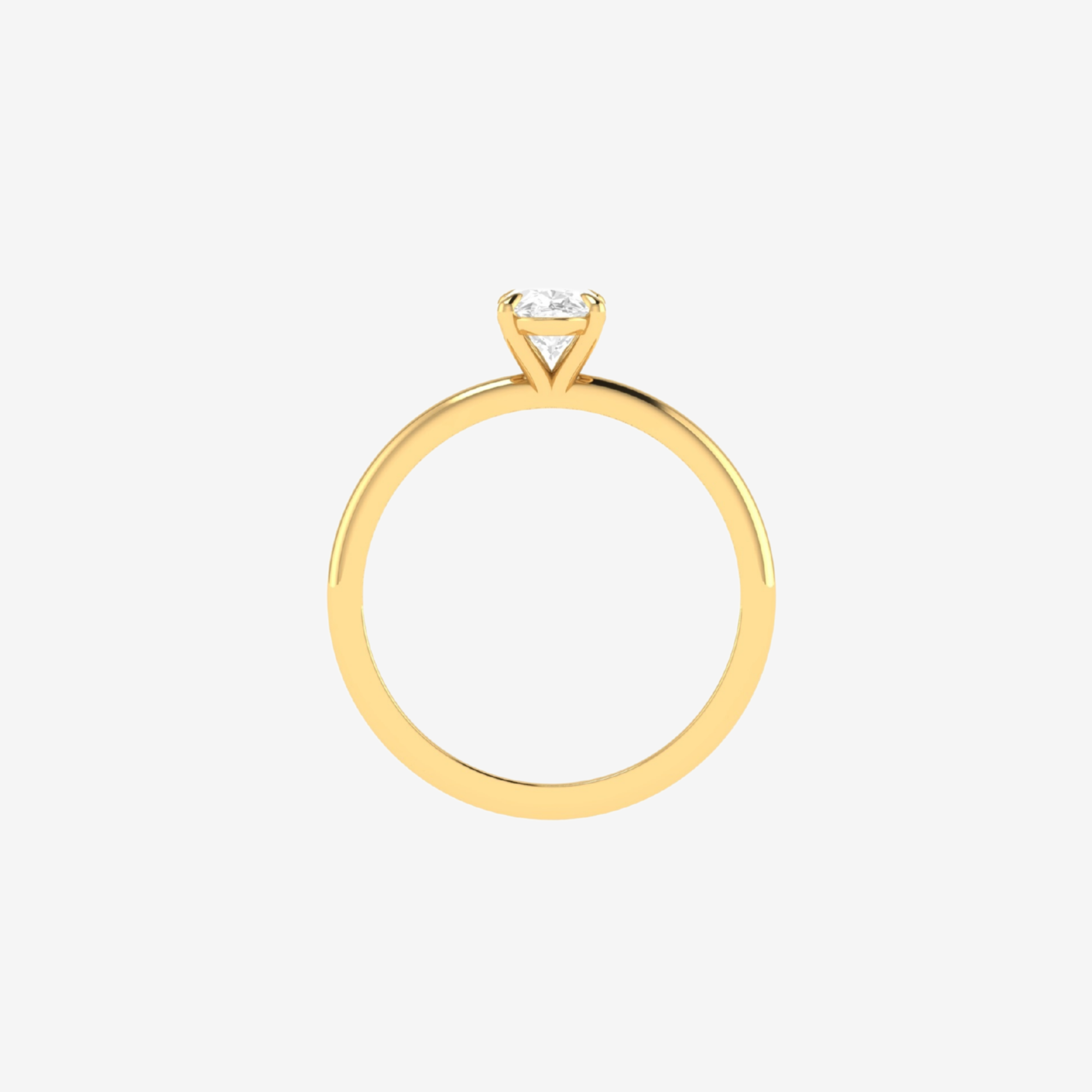 0.83ct Oval Solitaire Ring | 14K Guld